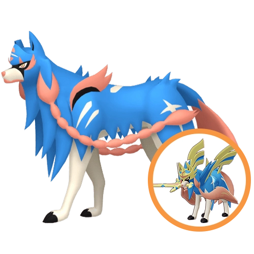 Zacian Crowned Sword Shiny 6IV Hidden Ability In-game Trade Pokemon Go Counter